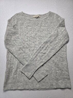LOFT Boatneck Cableknit Sweater, size S
